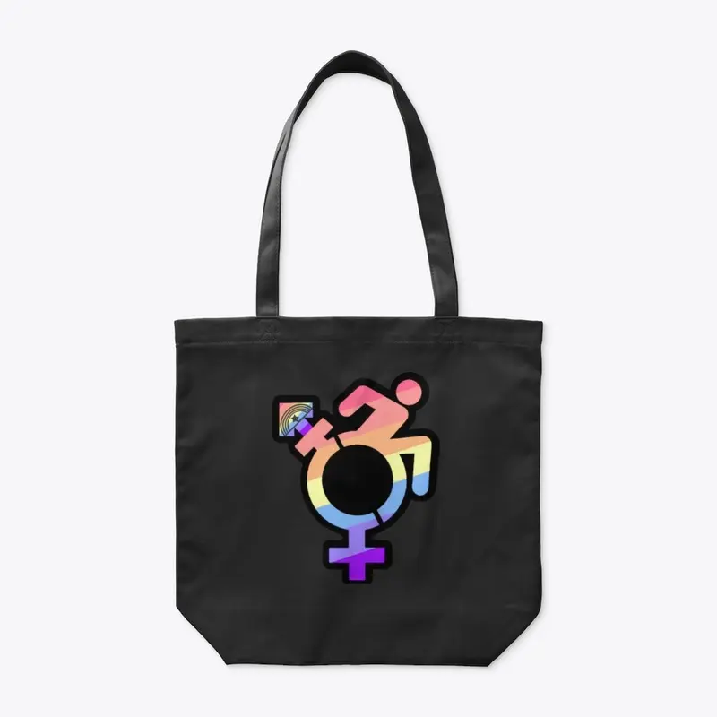 Queercrip Symbol w/ Xenogender Flag