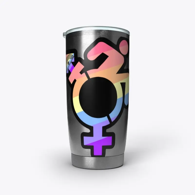 Queercrip Symbol w/ Xenogender Flag