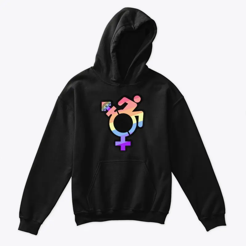 Queercrip Symbol w/ Xenogender Flag