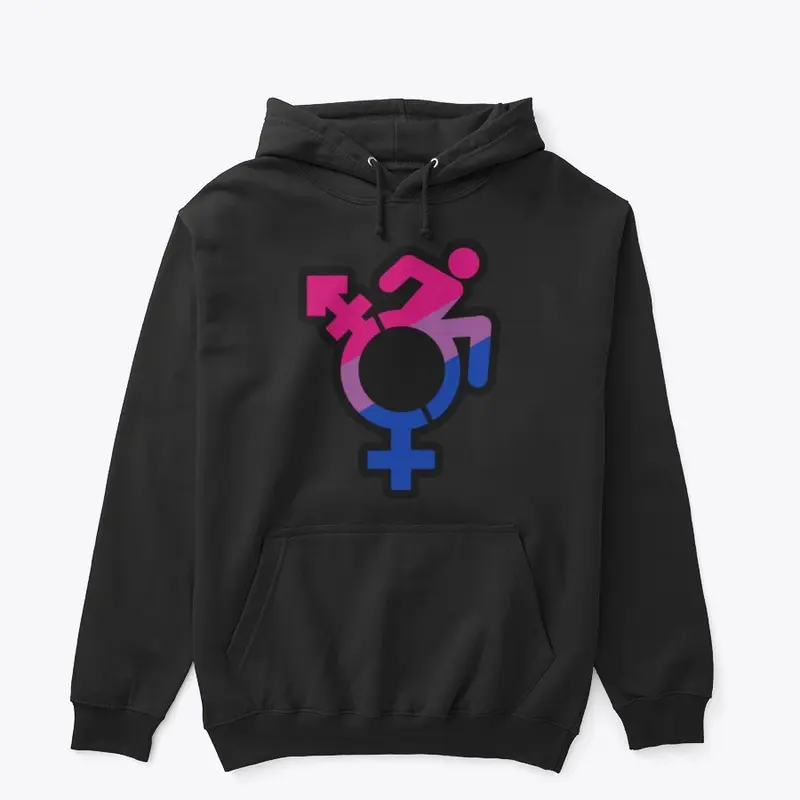 Queercrip Symbol w/ Bisexual Flag