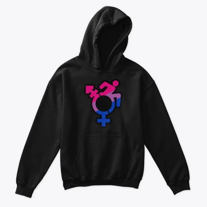 Queercrip Symbol w/ Bisexual Flag