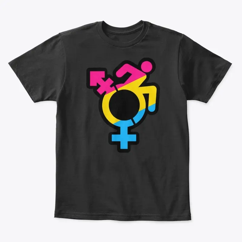 Queercrip Symbol w/ Pansexual Flag