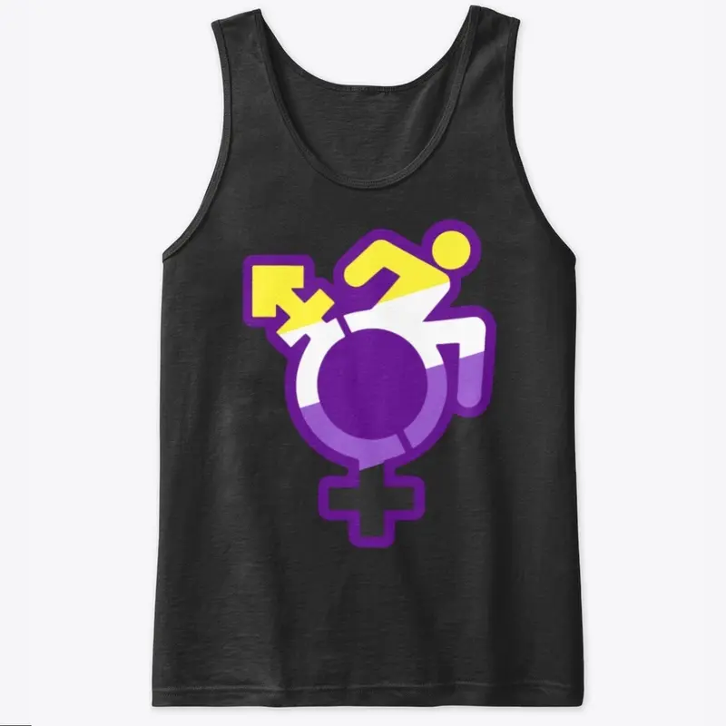 Queercrip Symbol w/ Nonbinary Flag