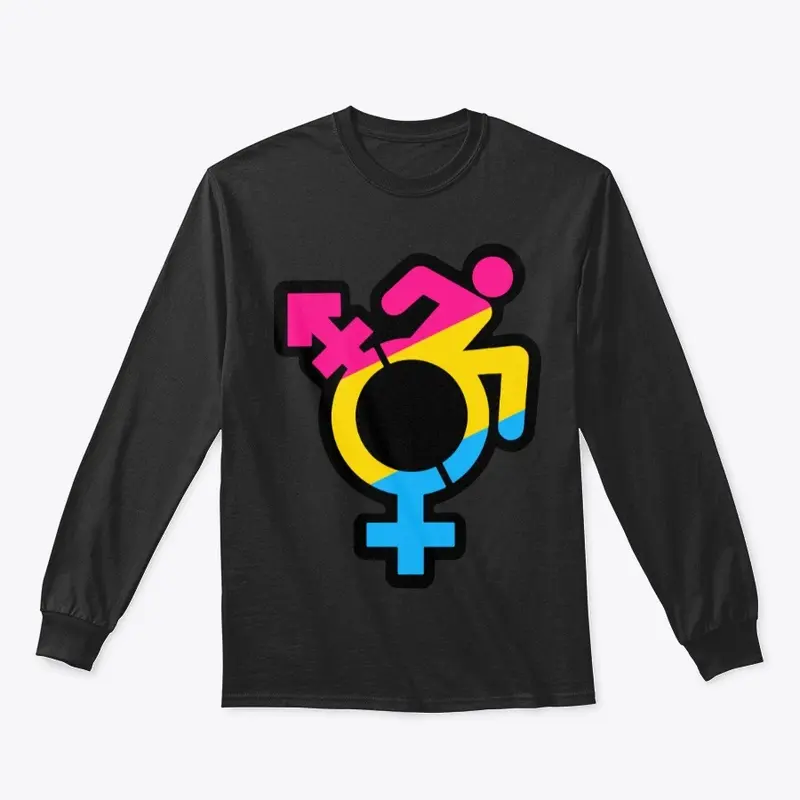 Queercrip Symbol w/ Pansexual Flag