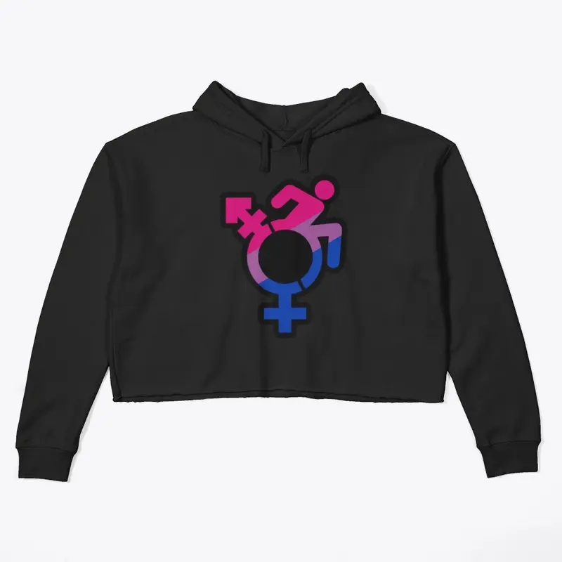 Queercrip Symbol w/ Bisexual Flag