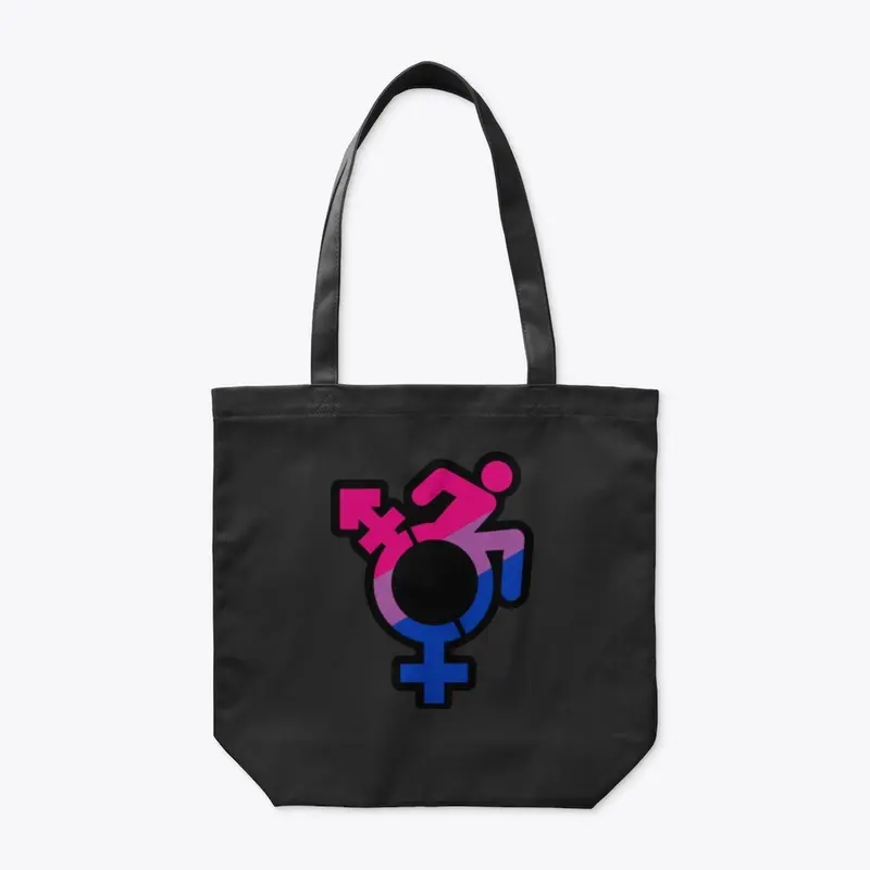 Queercrip Symbol w/ Bisexual Flag