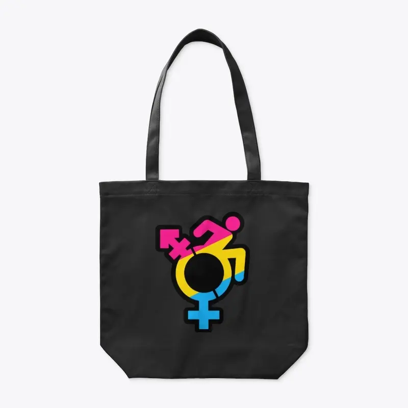 Queercrip Symbol w/ Pansexual Flag